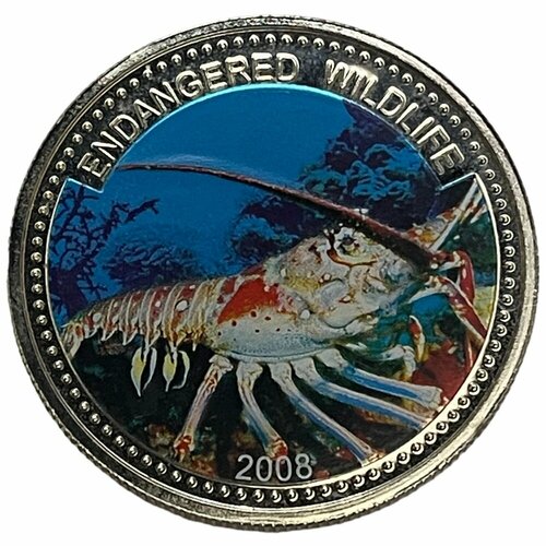 палау 1 доллар 1995 морской конек Палау 1 доллар 2008 г. (Вымирающие виды - Лангуст) (Proof)