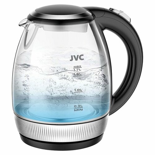 Чайник JVC JK-KE1516 черный/серебристый