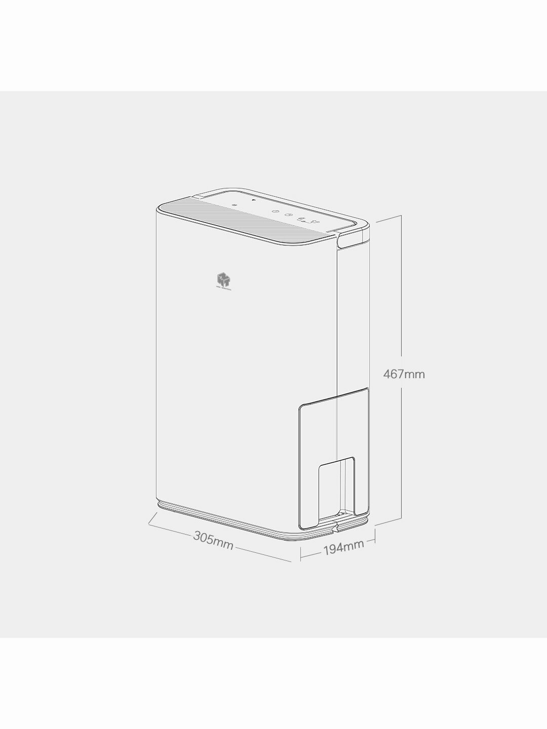 Умный осушитель воздуха Xiaomi New Widetech Internet Dehumidifier 12L White (WDH312ENW1) - фотография № 6