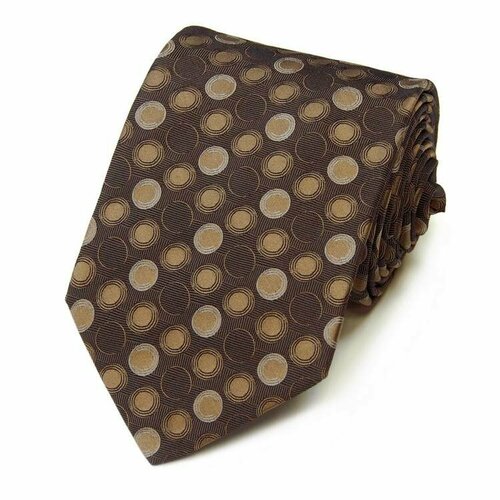 Галстук CELINE, коричневый коричневый жаккардовый галстук с ментоловыми полосами celine 820277
