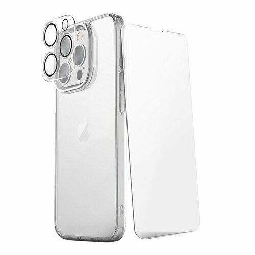 Uniq Набор Uniq Bundle 360 Clear (Lifepro Xtreme +Optix glass +Camera lens) для iPhone 14 Pro