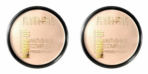 Eveline Cosmetics Пудра матирующая минеральная с шелком Art Professional Make-up, Тон 31 Natural, 2 шт