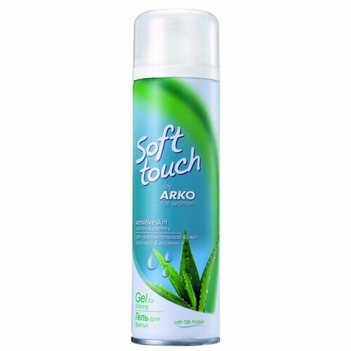 Гель для бритья Arko Women Soft Touch Sensitive Skin, 200 мл (комплект из 3 шт) гель для бритья sensitive arko 200 г 200 мл