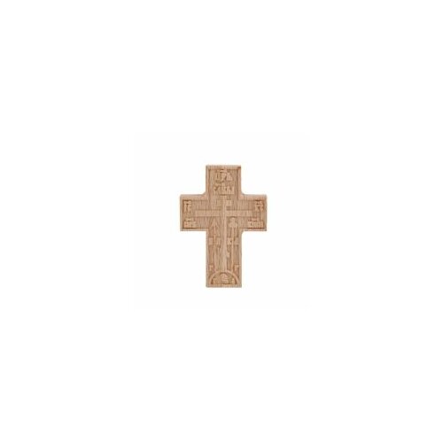 крест требный 1 2 3380080 никелирование Крест требный деревянный №1-бук, воск (2360061) #84972