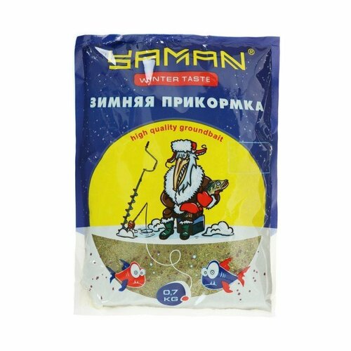 фото Прикормка yaman winter taste лещ зимняя, жареные семечки, цвет олива, 700 г (комплект из 9 шт)