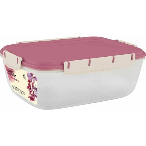 Контейнер для продуктов Sugar&Spice Barberry герметичный прямоугольный брусника 1.8л х2шт