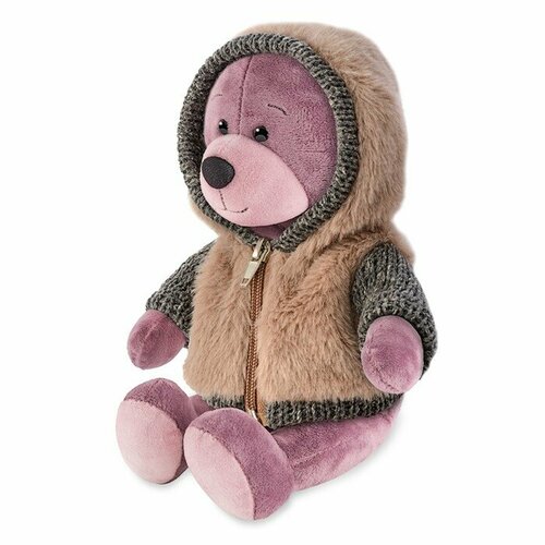 Мягкая игрушка Мишка Ронни в меховом худи, 21 см мягкая игрушка magic bear toys мишка ронни в кофте 18 см