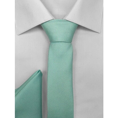 Галстук , вискоза, узкий, для мужчин, голубой