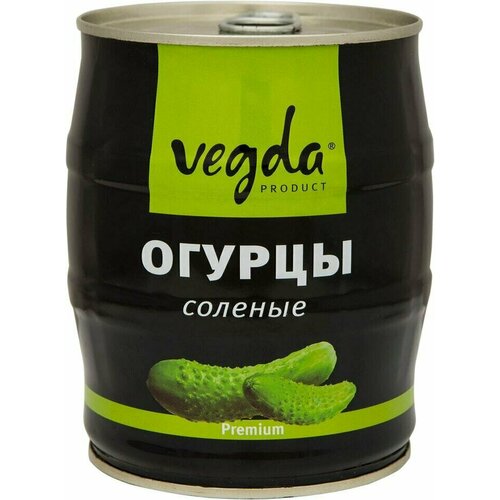 Огурцы Vegda соленые 580г 2шт