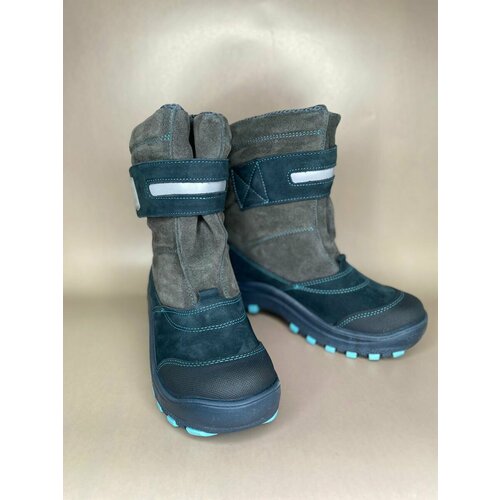 фото Сапоги лель, размер 35, серый, синий