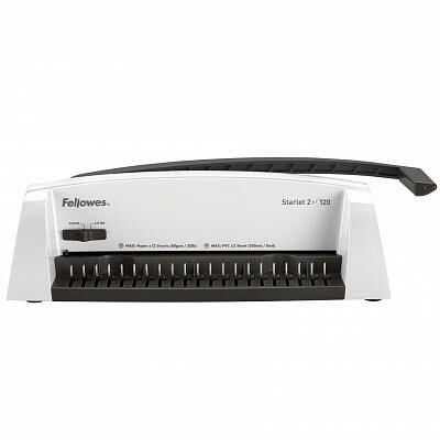 Переплетная машина для пластиковой пружины FELLOWES "STARLET 2+", пробивает до 12 л, сшивает до 120 л, FS-52279 — фото 6