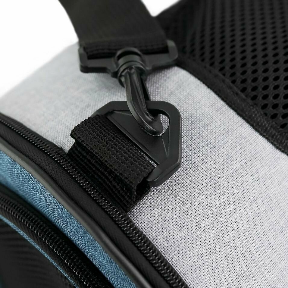 Сумка-переноска для животных, для кошек, для собак, "Не Один Дома" Bag, синий, 40х25х30 см Hoff - фото №18