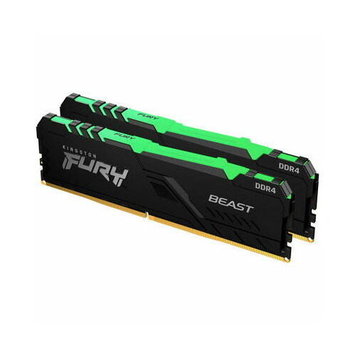 Память DDR4 64GB 2x32Gb KIT 3200Mhz Kingston FURY Beast Black RGB KF432C16BB2AK264 1665200₽