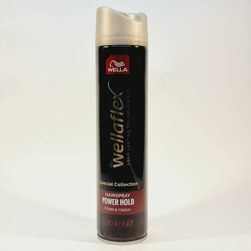 Лак для волос Wella Wellaflex Power Hold 5 сверхсильной фиксации с маслом макадамии 250 мл (Из Финляндии)