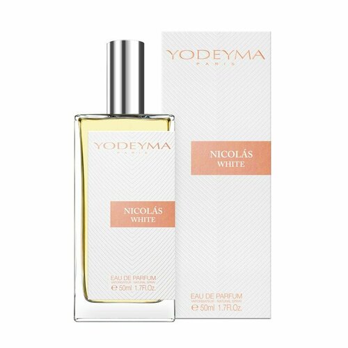 Парфюмерная вода женская YODEYMA Nicolas White 50ml (Белый мускус/Белый кедр/Белая роза) парфюмерная вода женская yodeyma nicolas for her 100ml ветивер белый мускус флёрдоранж