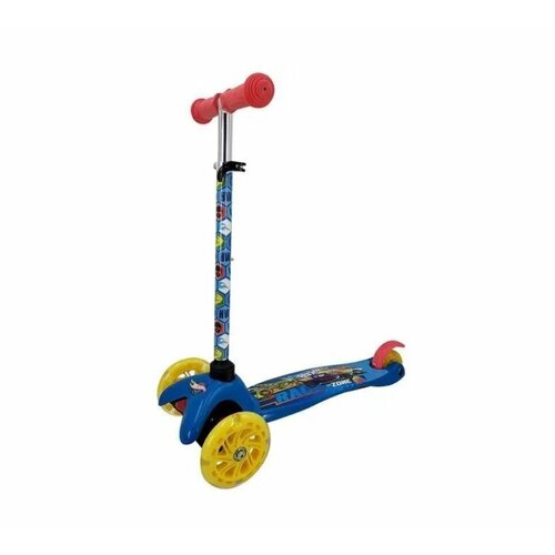 фото Самокат трехколесный "хот вилс" колеса 120 и 80 мм, со светом next