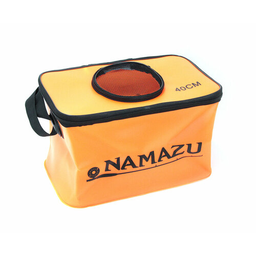 фото N-box23 сумка-кан namazu складная с окном, размер 40*24*24, материал пвх, цвет оранж
