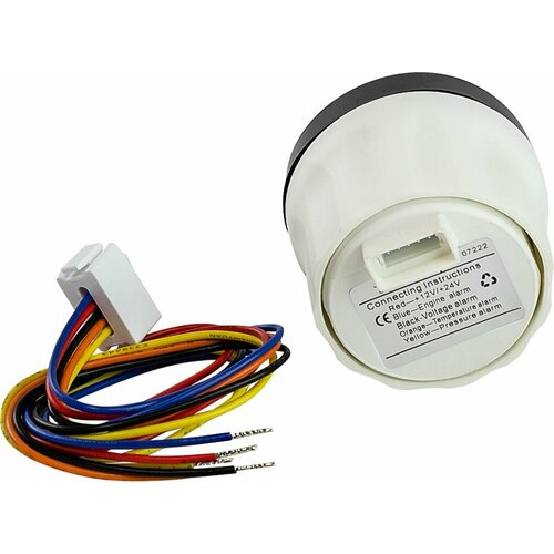 Указатель аварийной сигнализации двигателя черный циферблат черный ободок д 52 мм JMV00935 2728₽