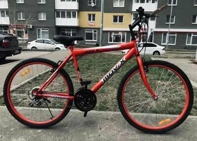 Велосипед для взрослых Movix, 26 радиус колес, 18 скоростей, горно-шоссейный, цвет красный