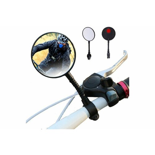 фото Зеркало велосипедное (1шт) круглое (черный) (модель - jy-3) motokot