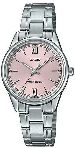 Наручные часы CASIO Collection, хром/розовый
