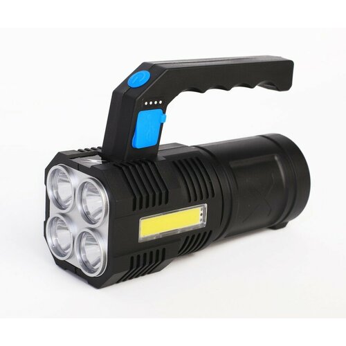 Фонарь LED53766 (акк 4В, черн, 4LED+COB, 3 Вт, 4 реж, USB, бокс са)Ultraflash led51525 фонарь акк 4в черн 4led cob 3 вт 4 реж micro usb бокс ultraflash 15195 2 шт