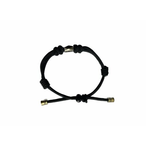 фото Славянский оберег, плетеный браслет оберег тюран, металл, 1 шт., размер 7.5 см, размер one size, диаметр 7.5 см, черный sunny street