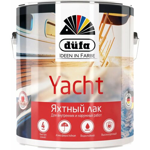 Лак яхтный Dufa Retail Yacht 10 л полуматовый лак belinka yacht полуматовый 2 7л