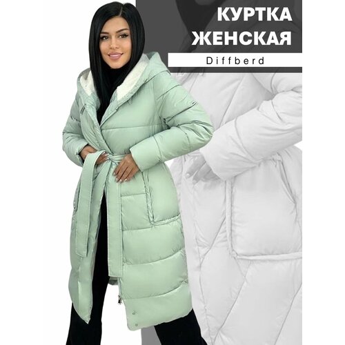 фото Куртка diffberd, размер 48, бирюзовый