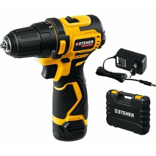 Бесщеточная дрель-шуруповерт STEHER CDB-120-1 электроинструмент подарок на день рождения мужчине любимому папе дедушке парню 587000₽