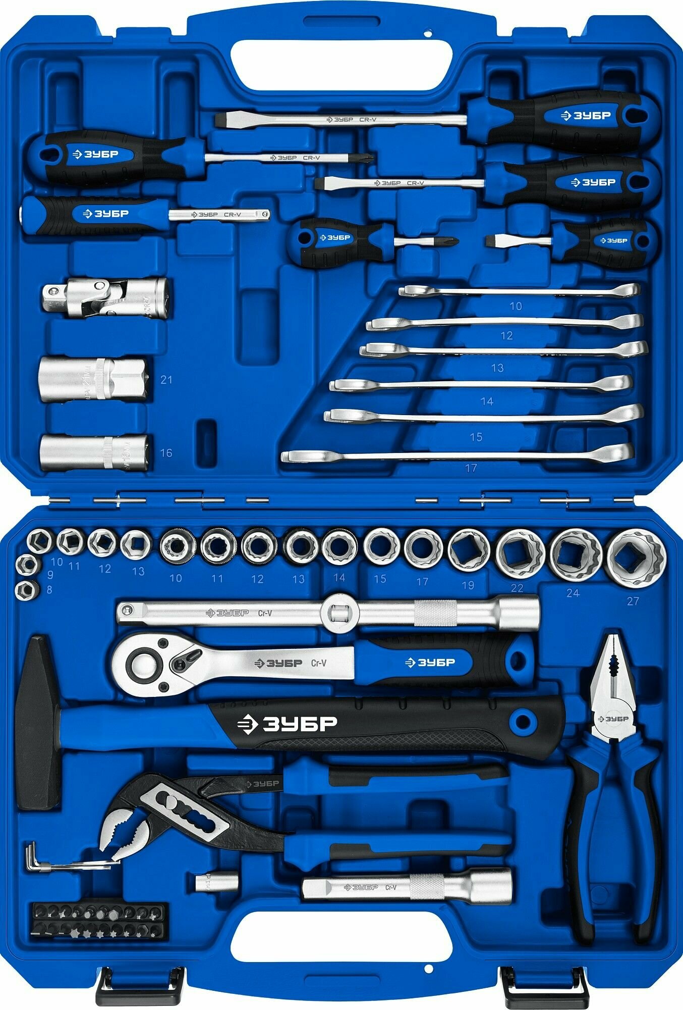ЗУБР 63 шт, универсальный набор инструмента Универсал-63