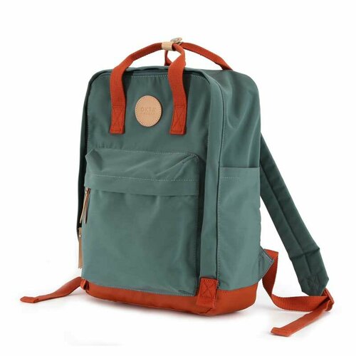 фото Рюкзак himawari okta grande 1084m 14" green/red, зеленый с коричнево-красным