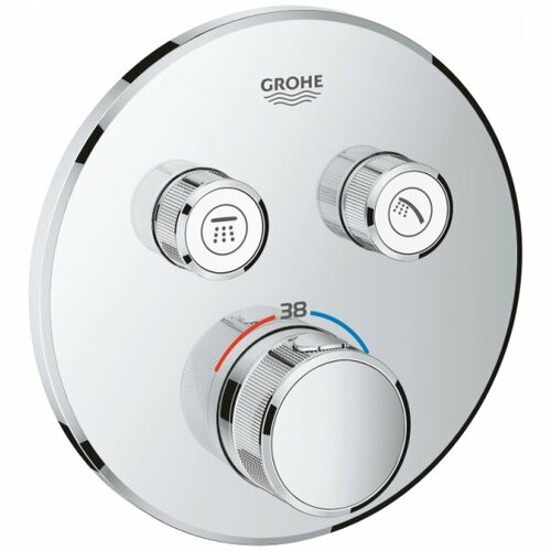 Внешняя панель термостата Grohe Grohtherm SmartControl на 2 выхода (29119000)