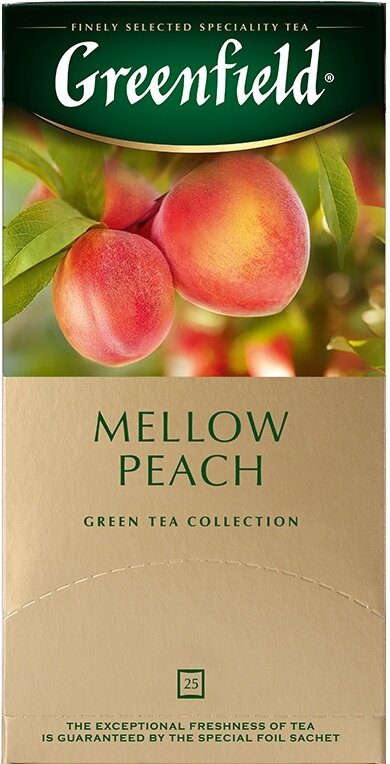 Чай зеленый Greenfield Mellow Peach в пакетиках, 25 пак., 2 уп. - фотография № 7