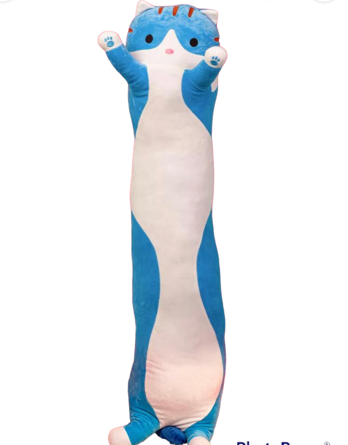 Мягкая игрушка кот батон 50 см синий