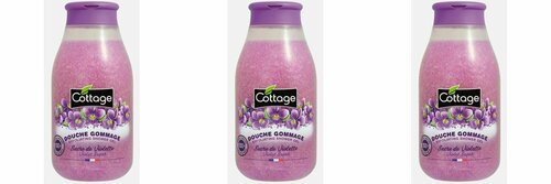 Cottage Гель для душа отшелушивающий Фиалка Exfoliating Shower Gel Violet Sugar, 270 мл, 3 шт