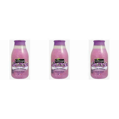 Cottage Гель для душа отшелушивающий Фиалка Exfoliating Shower Gel Violet Sugar, 270 мл, 3 шт гель для душа cottage отшелушивающий фиалка 270 мл