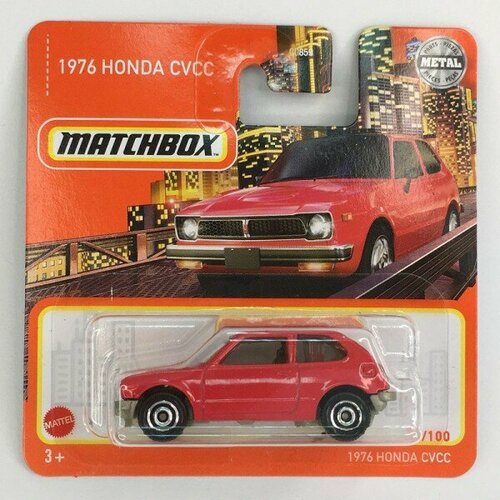 Машинка Mattel Matchbox 1976 Honda CVCC, арт. HFR90 (C0859) (021 из 100) машинка mattel matchbox 2016 alfa romeo giulia арт hfr89 c0859 026 из 100