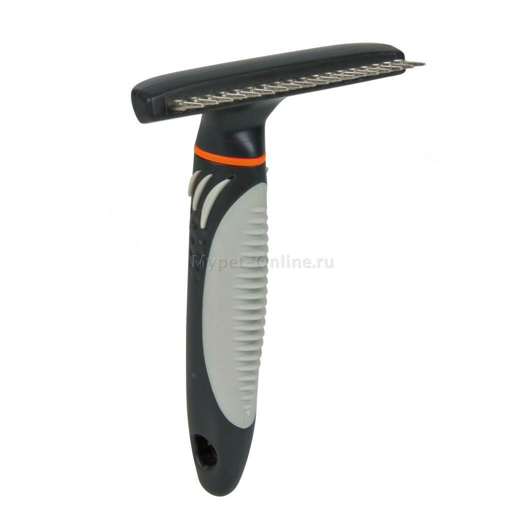 фото Расческа-грабли для собак и кошек Trixie Coat Untangler, размер 10х15см.