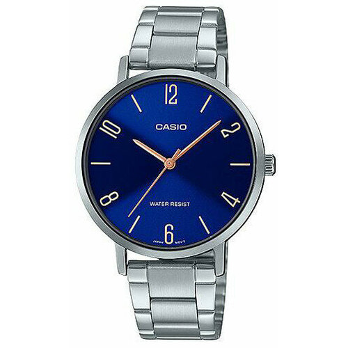 Наручные часы CASIO Collection LTP-VT01D-2B2, синий, серебряный