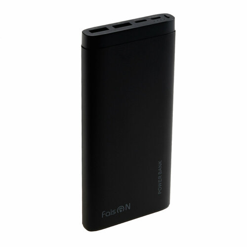 Аккумулятор внешний FaisON PB-90, CITY, 10000mAh, цвет: чёрный