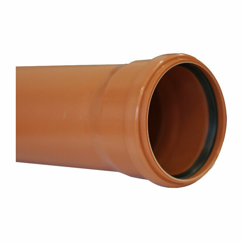 Труба канализационная наружная 110x500 толщина 32мм Рыжая
