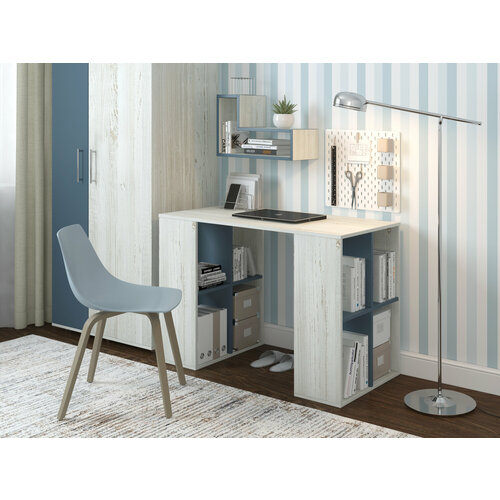 Стол письменный Есэндвич plus Лаворо 110х55 см (Сосна винтербег/Маренго)