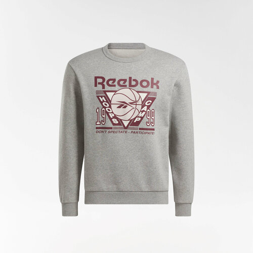 Толстовка Reebok, размер XL, серый