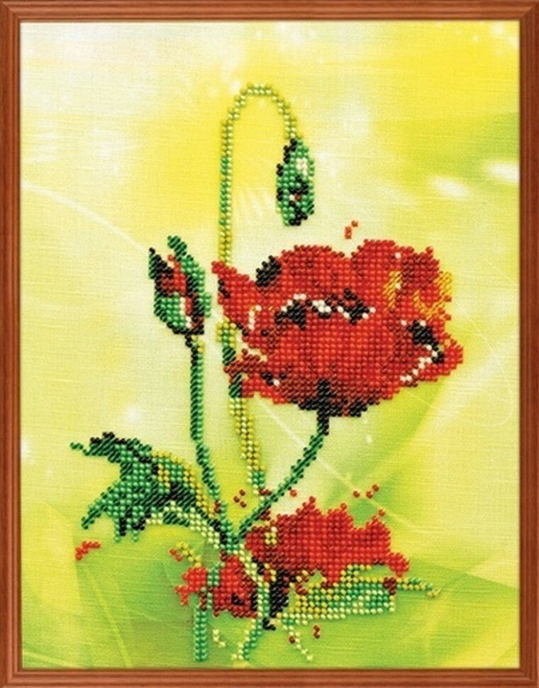 Цветком невинным… #В-224 Радуга бисера Набор для вышивания 14 x 16 см Вышивка бисером