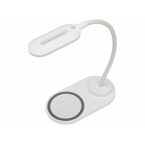 Настольный светильник с беспроводной зарядкой Flamp белый 2034₽
