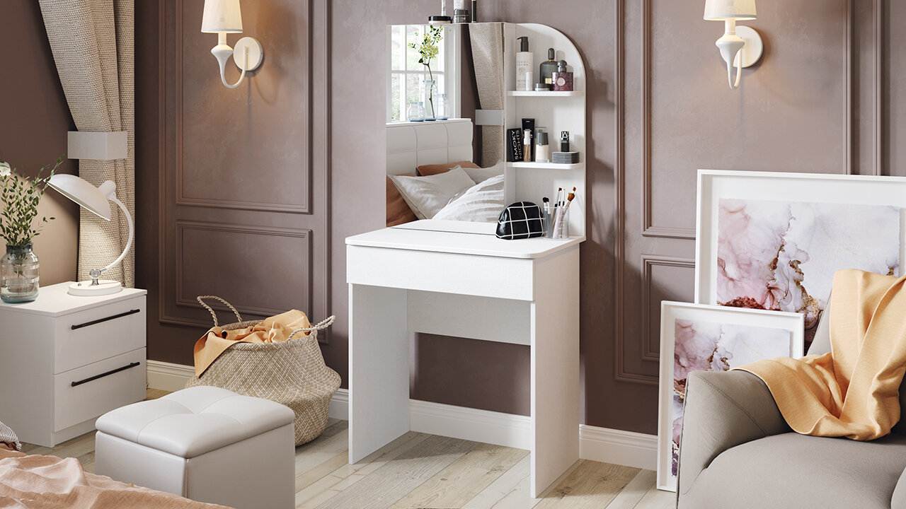 фото Стол туалетный Майя Белый Ясень 70х44х148