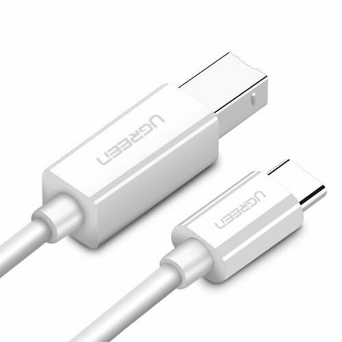 Кабель Ugreen US241 USB Type-C - USB-B 2.0 1.5m White 40417 — фото 1