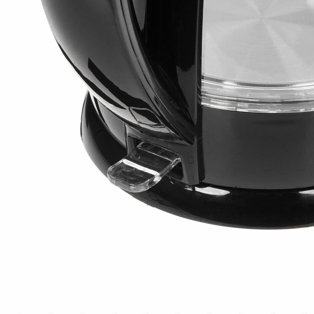 Чайник электрический HYUNDAI , 2200Вт, черный - фото №4
