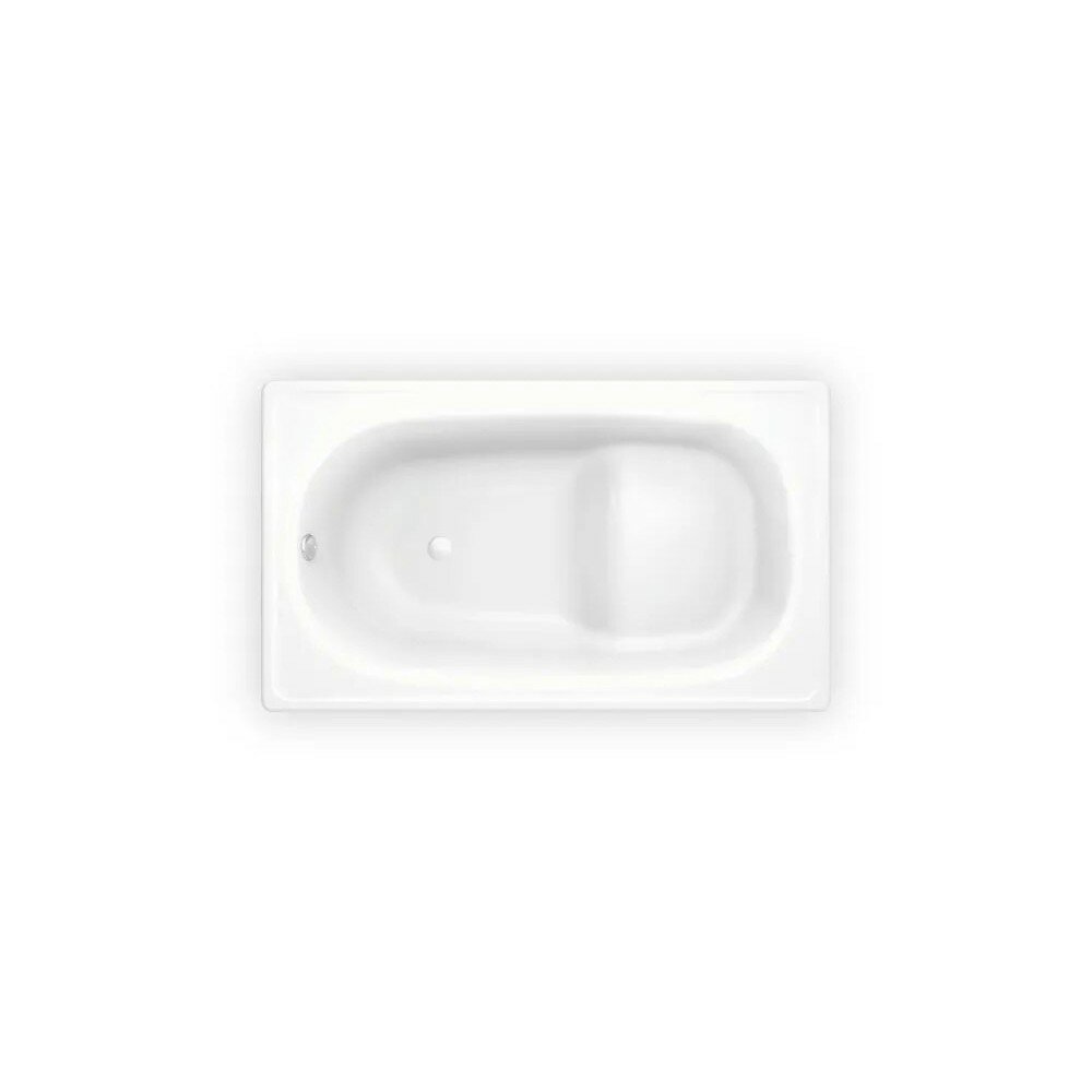 Стальная ванна Sanitana BLB Europa Mini S30001557000000 (B05E22001): маленькая ванна 105х70 см, с сиденьем, толщина стали 2,2 мм